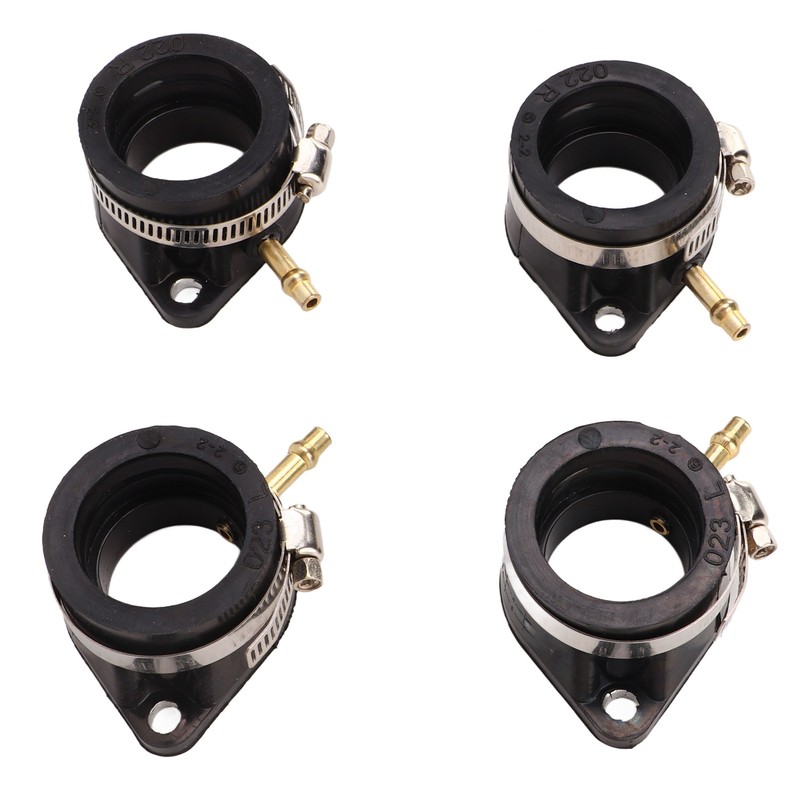 4 Pcs Carburetor Intake Manifold Boots 16065‑028 Rubber Inlet Joint