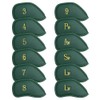 Craftsman Golf 12pcs Thick Synthetic Leather Golf Iron Head Covers