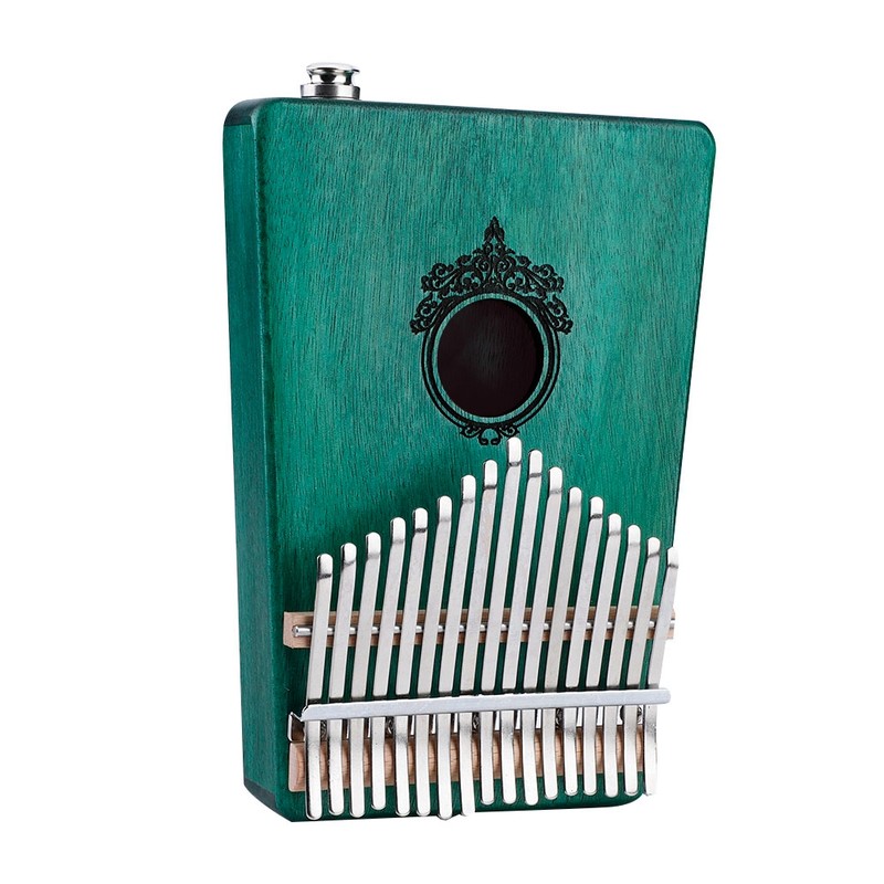 17-Key Kalimba Portable Thumb Piano Mahogany Wooden Body with Build