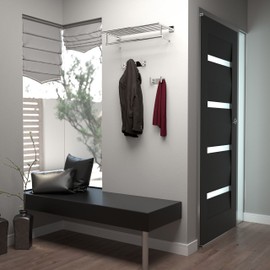 Gatco Elevate All Modern Décor Rectangle Double Hook, Chrome