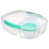 Sistema To Go Triple Split Lunch Box with Yoghurt Pot