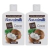 Crema 2pz Naturalmilk Coco Crema Corporal Hidratante Nutre Limpia