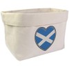 Large 'Scotland Flag Heart' Canvas Organiser/Storage Bag (OR00025487)