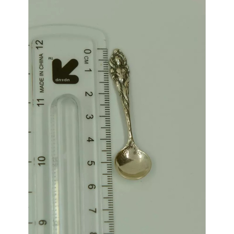 SliverLiza SOLID 925 Sterling silver Love Disarmed Mini Spoon-baby/ Silver