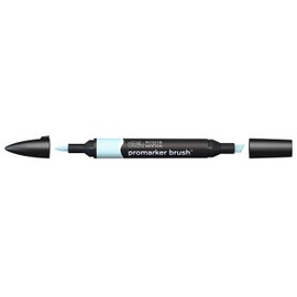 Winsor & Newton ProMarker Brush Marcador de Dos Puntas, Azul (Cool Aqua)