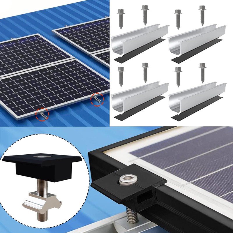 Cokritsm Solar Panel Brackets Holder Kit 30mm/35mm Universal Z-Bracket Holder