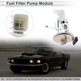 RATCHROLL Electric Fuel Pump Assembly for Ford for Mustang 2006 2007 2008 2009 V6 4.0L V8 4.6L Fuel Filter Pump Module with Inlet Strainer No.5R3Z9H307AC