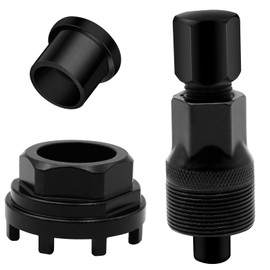 TETEWEVER 1 x bicycle bottom bracket tool, 8 teeth, 42 mm and 1 x crank puller, bicycle crank puller for bicycle repair