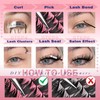 Focipeysa Fluffy Spike Eyelash Clusters Manga Lash Extensions 100D Individual