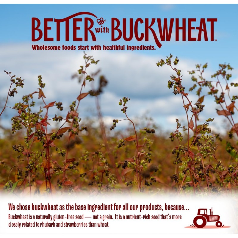 Better with Buckwheat Sea Salt Crackers, Complete Protein, Gluten-Free Crackers,