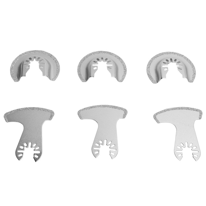 6PCS Diamond Segment Oscillating Blades Woodworking Carbide Multifunctional Saw Blade