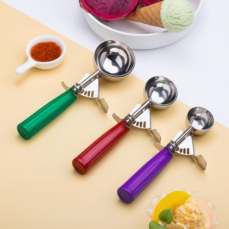 Cookie Scoops, Ice Cream Scoop Set, with Trigger, Baking Supplies,