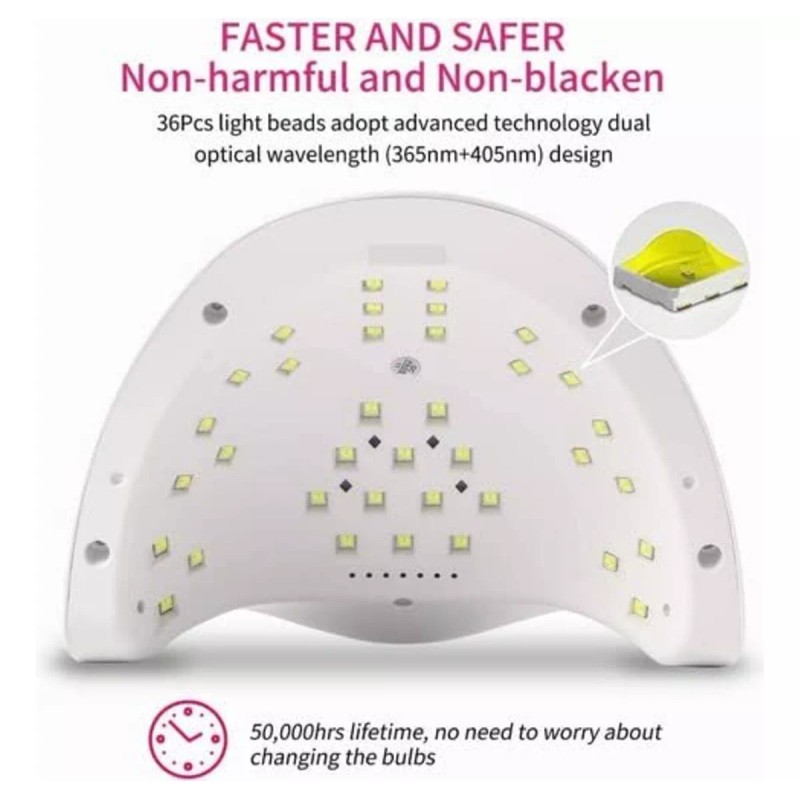 Sun X5 Lámpara Uv Para Uñas, 36led Secador De Uñas