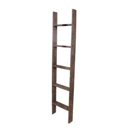 HomeRoots 5 Step Rustic Wood Ladder Shelf