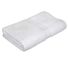 Rifz Textiles IRV Collection Premium Cotton Blend Bath Towels with 12/S Ring-Spun Yarn, Single-Cam Border, White 22"X44" 6 PK for Everyday Luxury and Durability