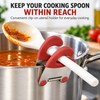 Pot Spoon Holder Clips for Cooking Utensils – 2-Pack Stainless