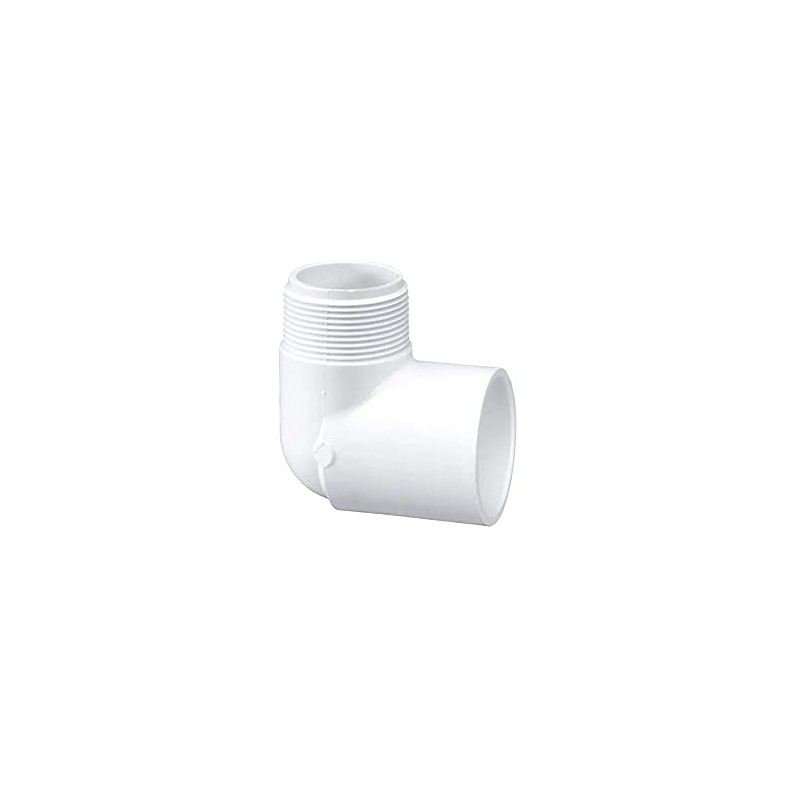 PVC 90 Degree Elbow Pipe Connector – 3/4 inch MNPT