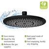 WENKO Water-Saving Rain Shower Head, Water-Saving Universal Shower Head with