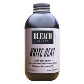 BLEACH LONDON White Heat Colour - Semi-Permanent Hair Colour, Cool Neutral Blonde, Vegan, Cruelty Free, Temporary Hair Colour Cream, 150 ml