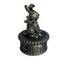 Torino Pewter Tooth Fairy Keepsake Box Rabbit 2" Tall Trinket