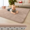 Lansber Thick Padded Baby Floor Play Mat 1.2" Cushioned Velvet