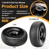 11x4.00-5 Flat Free Lawn Mower Tires, Zero Turn Mower Front