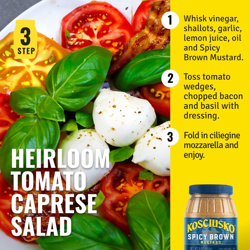 Kosciusko, Spicy Brown Mustard, 9 oz, The Original Spicy Brown