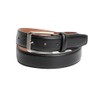 Vince Camuto Mens Belt | Double Stitch Detailing | Genuine