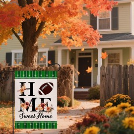 Fall Football Garden Flag 12.5 x 18 Inch Double Sided Home Sweet Home Yard Outdoor Decoration