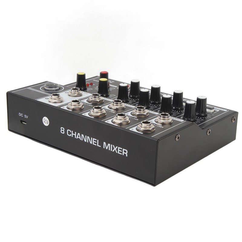 8 Channel Sound Mixer Sound Board Console 2 Modes Aluminium