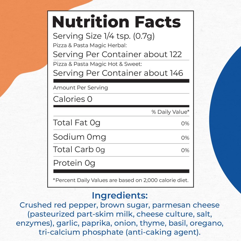 Chef Paul Magic Seasonings Blends Hot and Sweet Pizza and