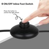 Helunsi 3Pcs Floor Lamp Foot Switch, Black Foot Pedal Switch,