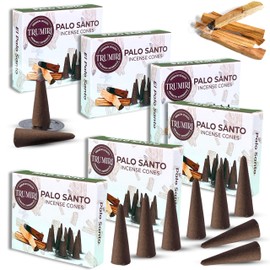 Palo Santo Incense Cones - Total 60 Cone Incense - Six Packs of 10 Insence Cones - Incense Cones Scented - Cone Incense Scents - Insense Cones - Inscent Cones