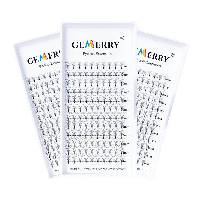 3 Pieces GEMERRY 3D 5D 8D 10D 12D 14D Eyelash