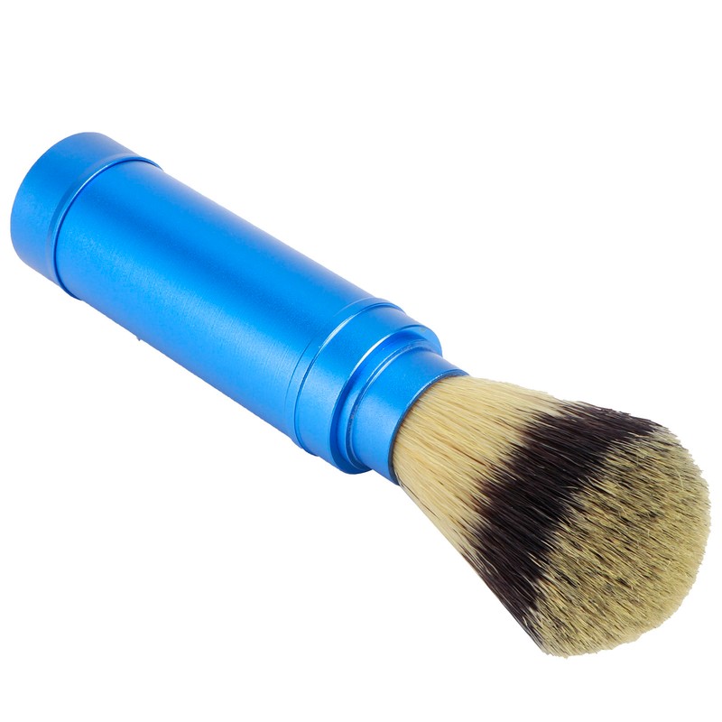 Men Portable Beard Brush Travel Facial Cleaning Foaming Shaving Brush