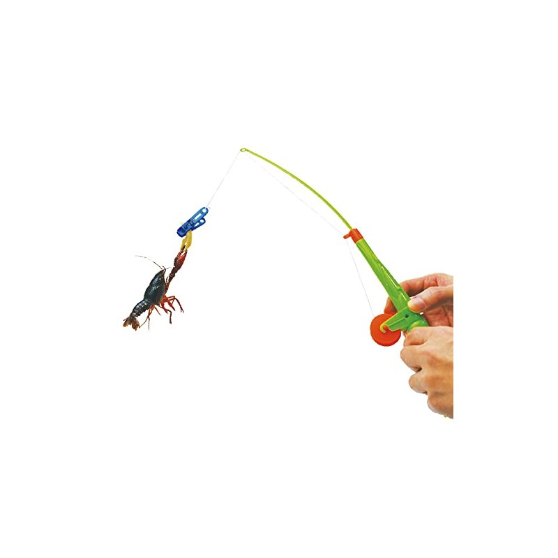 Crab Catcher Fishing Rod for Small Crab and Crawfish (Green)
