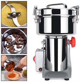 Frezon Stainless Steel 700g Herb Grain Grinder Mill Electric Grain Mill Cereal Machine,High Speed/Durable Life For Home,Restaurant, Hotel, Bar, Food Store