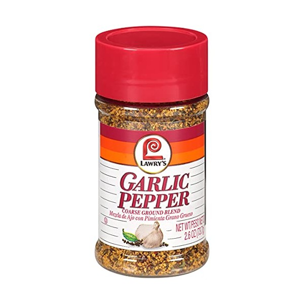 Lawry's Garlic Pepper Coarse Ground Blend, 2.6 oz