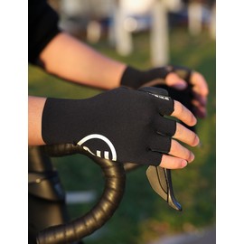 INBIKE Cycling Gloves for Men, Breathable Bike Gloves for Men Cycling, Lightweight Half Finger Road Riding Gloves with Anti-Slip Shock-Absorbing Pad,Biking Fingerless Bicycle Gloves