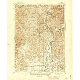 YellowMaps Trail OR topo map, 1:62500 Scale, 15 X 15 Minute, Historical, 1943, Updated 1945, 20.8 x 17 in - Polypropylene