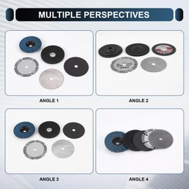 Kopinma 5Pcs 75mm Cutting Disc for 10mm Bore Angle Grinder Metal Circular Saw Blade Flat Flap Grinding Wheel Milling Tool
