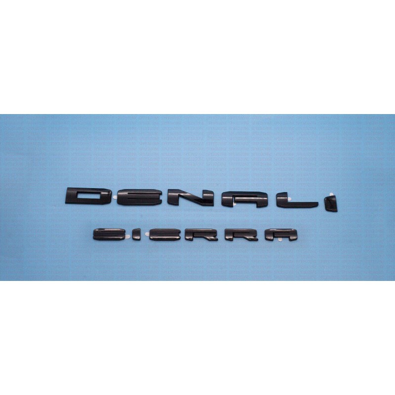 GMC Overlay Emblem Gloss Black DENALI HD Emblems Sierra Fit