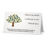 Certified Olive Wood Caring/Holding Cross with Bag and Card (6,