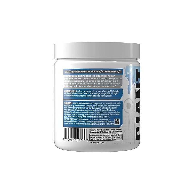Giant Edge Series Giant Pump 3D Pump Breakthrough L-Citrulina Pre