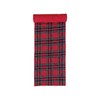 Creative Co-Op Plaid Brushed Cotton Flannel Quilted Table Runner, Red