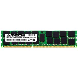 A-Tech 16GB for Sun Sun Server X3-2 (1 x 16GB) PC3-12800 (DDR3-1600) ECC Registered RDIMM 240-Pin 2Rx4 1.35V Server Memory RAM