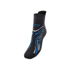 Floky, Waterdrain Adult, Suitable for Any Activity in the Water or Pool, Hydrobike, Aquagym, Non-Slip Socks, Water Resistant Material, Chlorine Wear-resistant, Made in Italy, Blue-Graphite