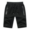 Tansozer Pantalones cortos deportivos para hombre con bolsillos con cremallera,