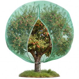 Ribbonlic 20W x 20L Ft Extra Large Fruit Tree Netting Cover with Zipper