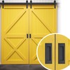 JOY DECOR 2 Pack Pocket Door Handles, 4.72" Rectangular Recessed